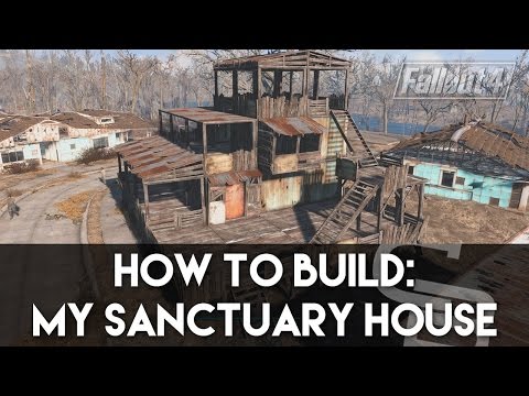 Fallout 4 - How To Build: My Sanctuary House! (Fallout 4 Building Tutorial)part 2